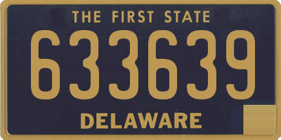 DE license plate 633639