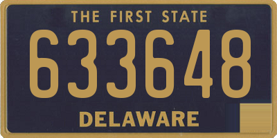 DE license plate 633648