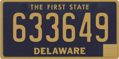 DE license plate 633649