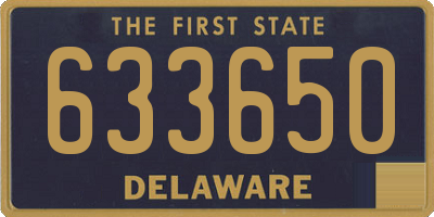 DE license plate 633650