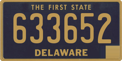 DE license plate 633652