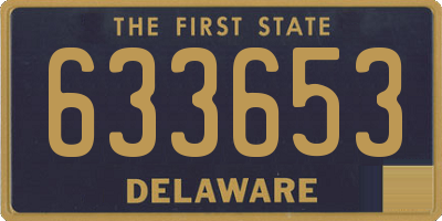 DE license plate 633653