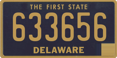 DE license plate 633656