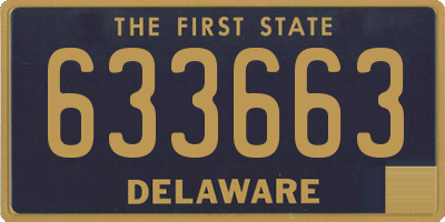 DE license plate 633663