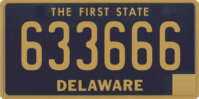 DE license plate 633666