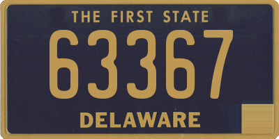 DE license plate 63367