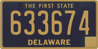 DE license plate 633674