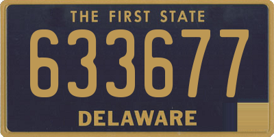 DE license plate 633677