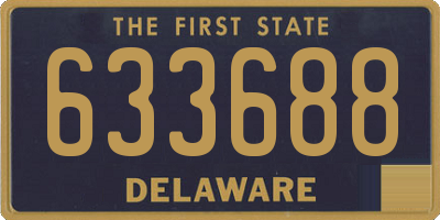 DE license plate 633688
