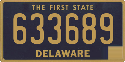 DE license plate 633689