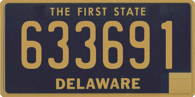 DE license plate 633691