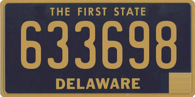 DE license plate 633698