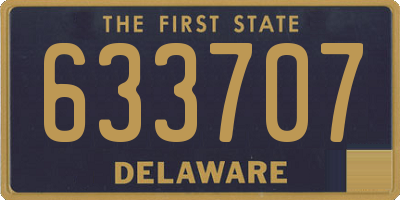 DE license plate 633707