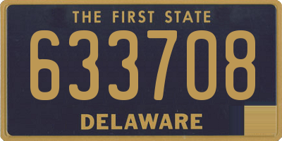 DE license plate 633708