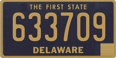 DE license plate 633709