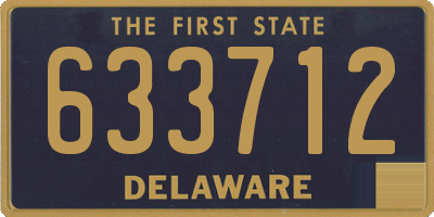 DE license plate 633712