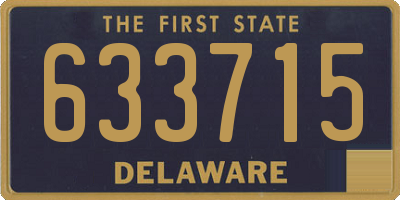 DE license plate 633715