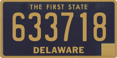 DE license plate 633718