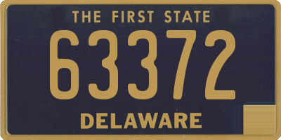 DE license plate 63372