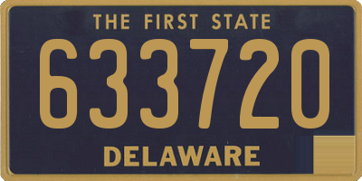 DE license plate 633720