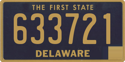 DE license plate 633721