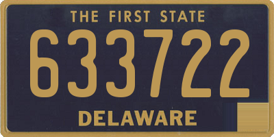 DE license plate 633722