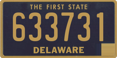 DE license plate 633731