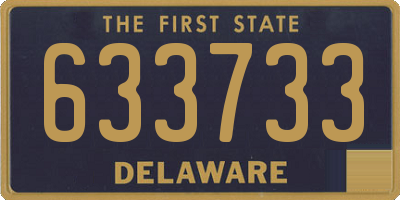 DE license plate 633733