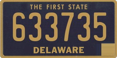 DE license plate 633735