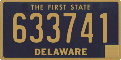 DE license plate 633741
