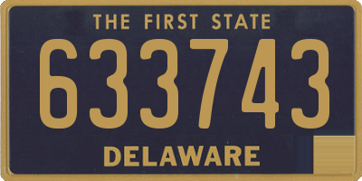DE license plate 633743
