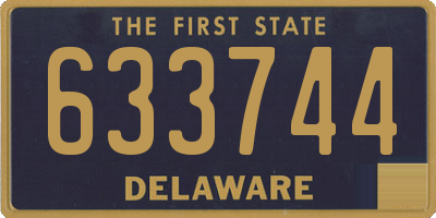 DE license plate 633744