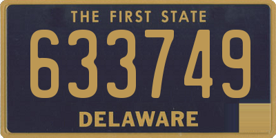 DE license plate 633749