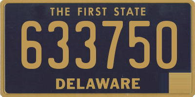 DE license plate 633750