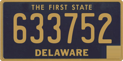 DE license plate 633752