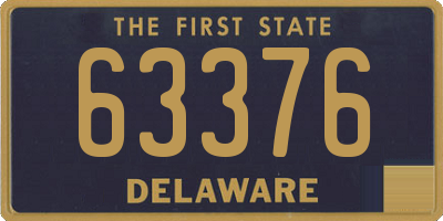 DE license plate 63376