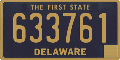 DE license plate 633761