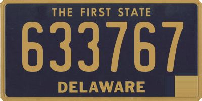 DE license plate 633767