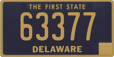 DE license plate 63377