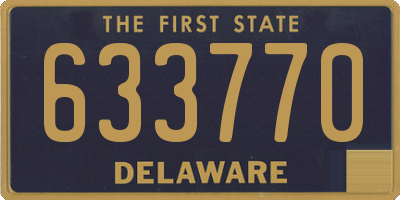 DE license plate 633770