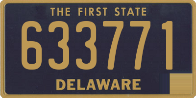 DE license plate 633771