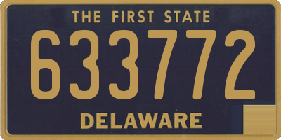 DE license plate 633772