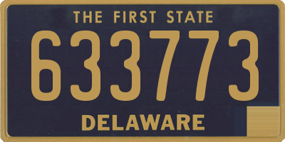 DE license plate 633773
