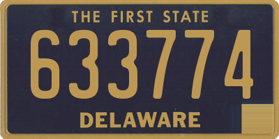 DE license plate 633774