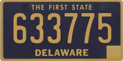 DE license plate 633775