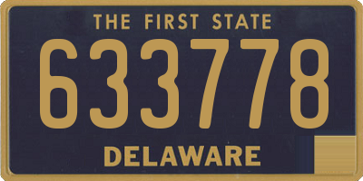 DE license plate 633778