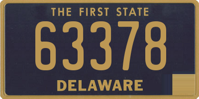 DE license plate 63378