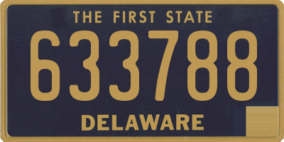 DE license plate 633788