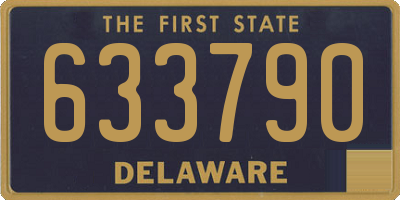 DE license plate 633790