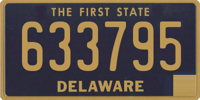 DE license plate 633795
